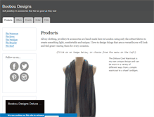 Tablet Screenshot of booboudesigns.com